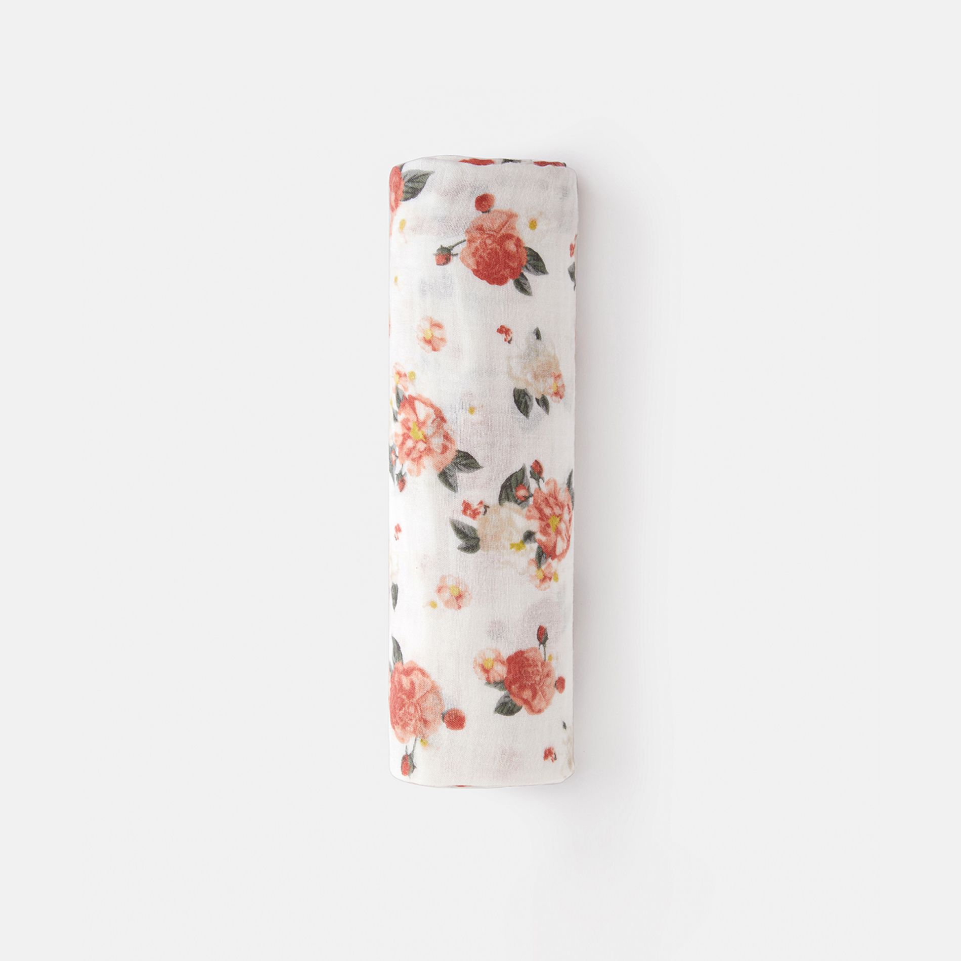 100% Cotton Muslin Baby Floral Pattern Swaddling Blanket