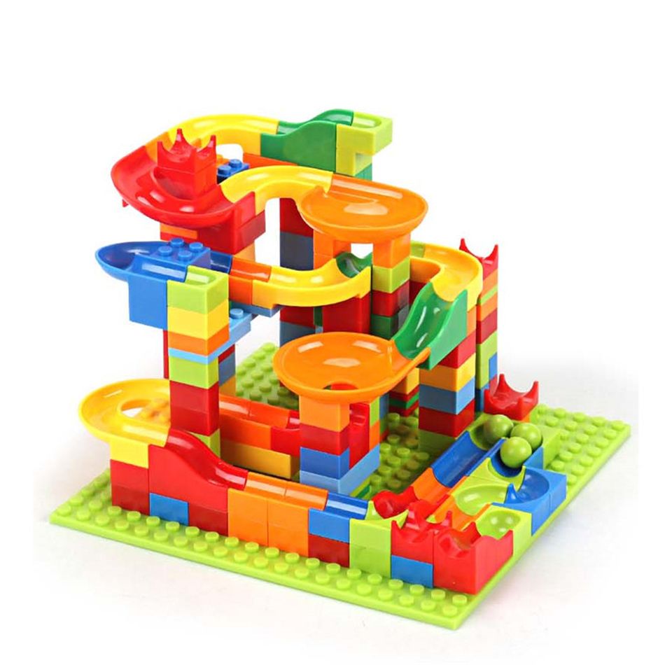 168-pack Kids Building Blocks Toys Track Blocks Marble Race Run Maze ...