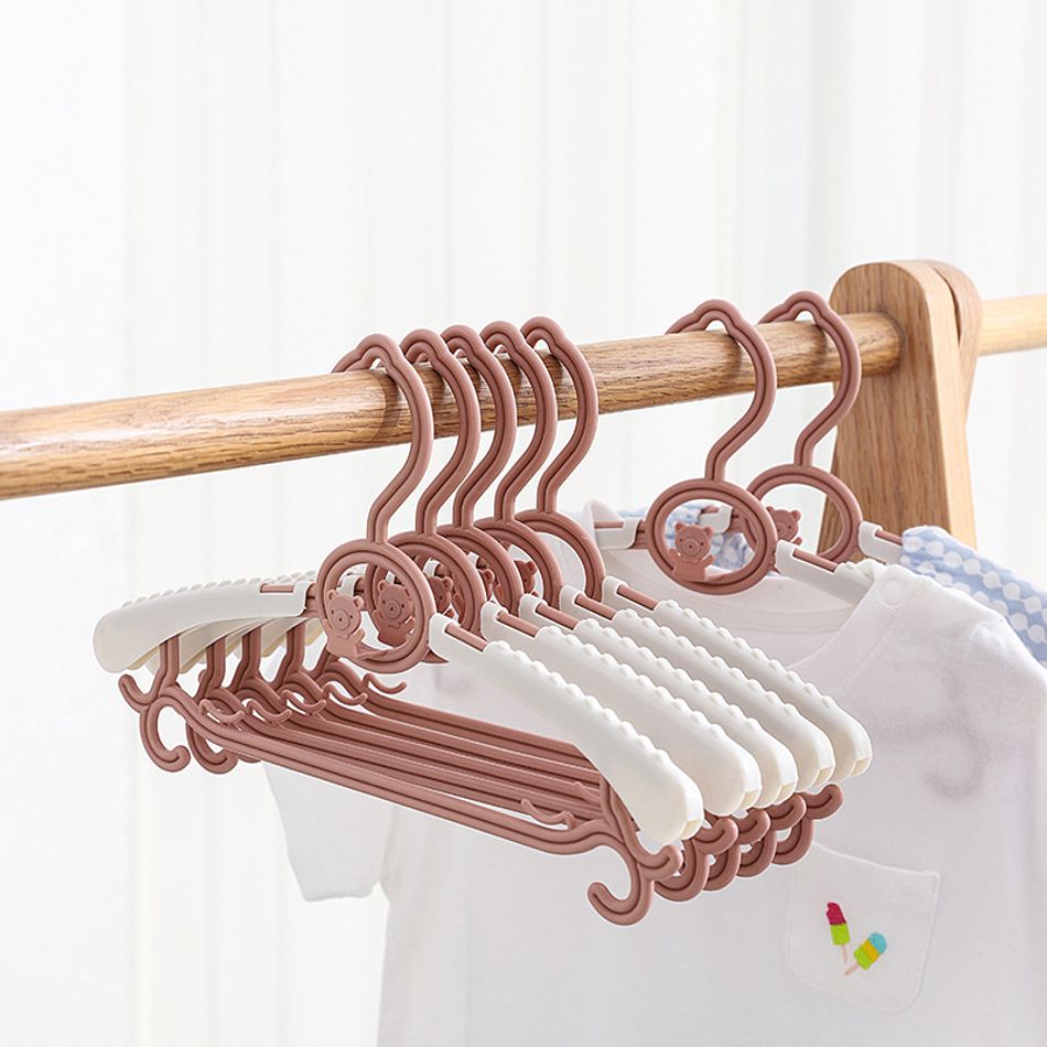 5pack Adjustable Newborn Baby Hangers Plastic NonSlip Extendable