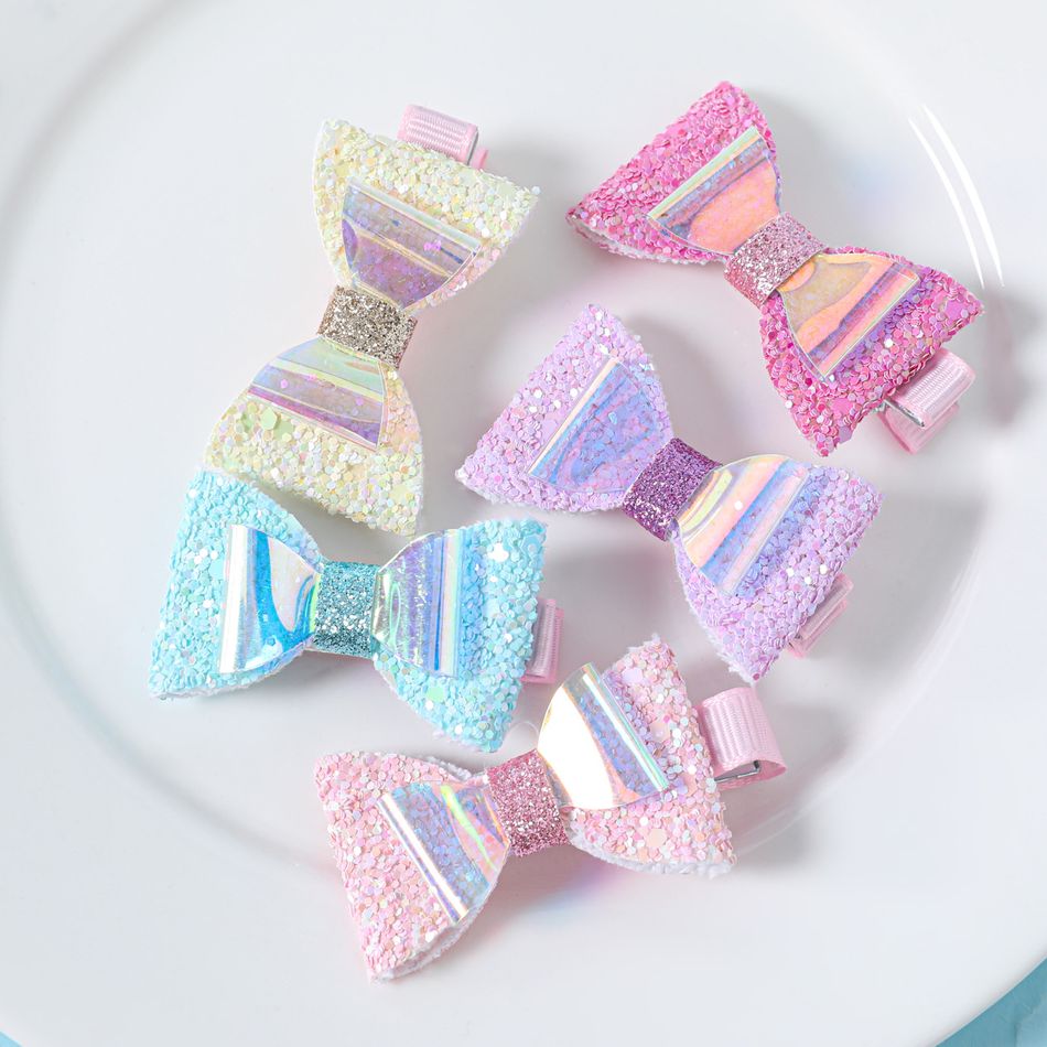 5pack Multicolor Doll Hair Clips Bow Hair Clips Hair Accessories for